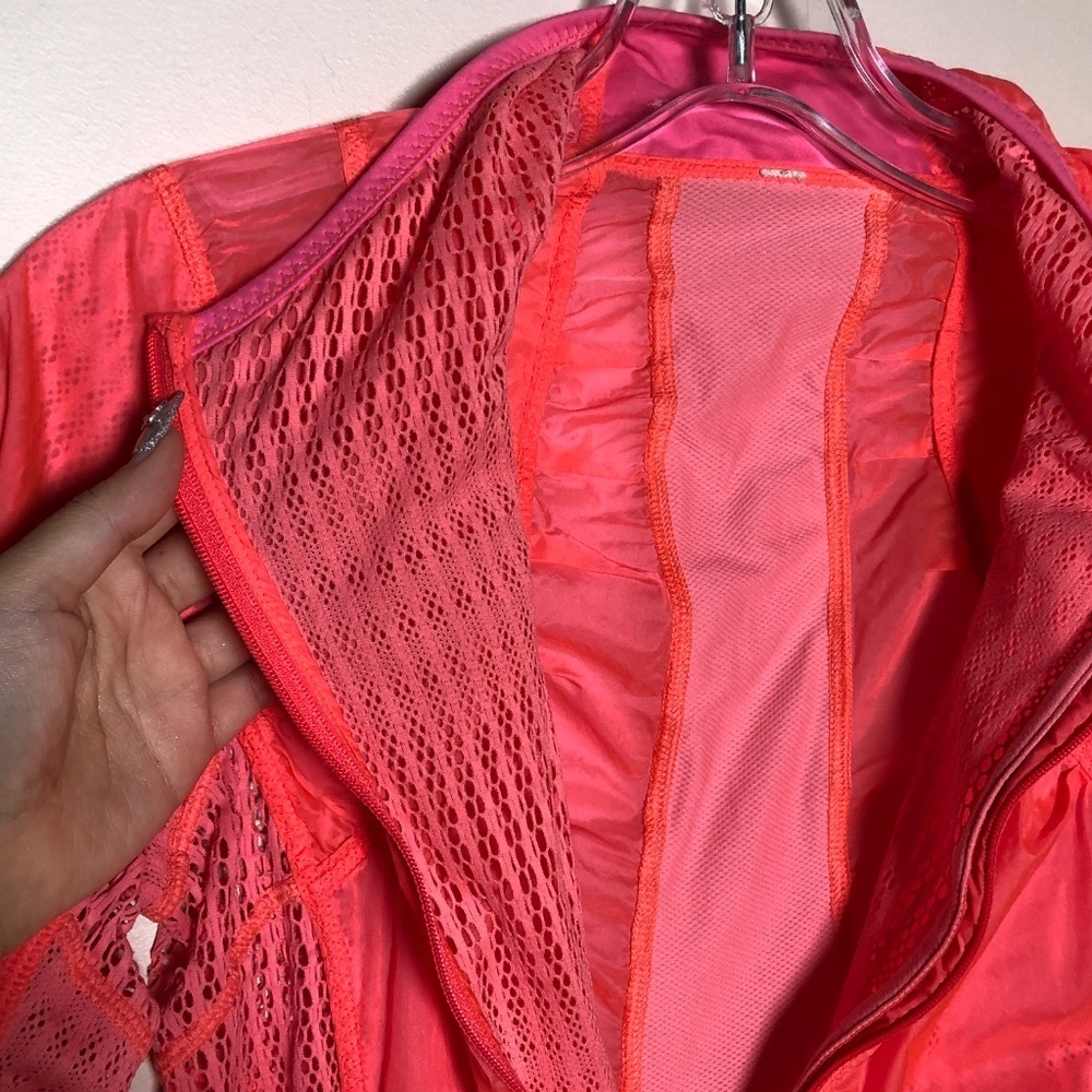 RARE vintage lululemon Run: Nothing But Run Jacket in POP ORANGE - Picture 3 of 10